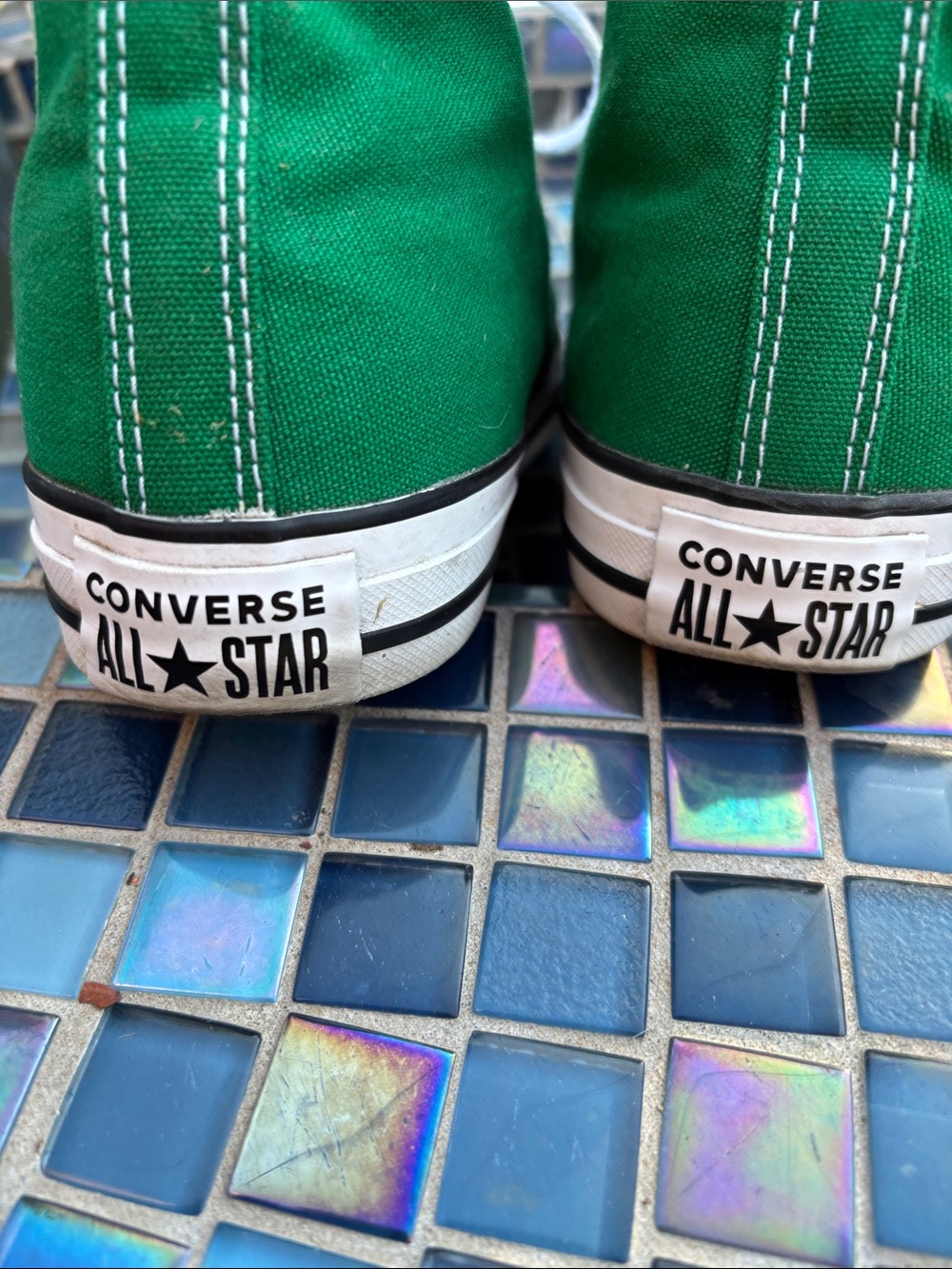 💚Converse Chuck Taylor Amazon/kelly green high tops unisex men’s 7/woman’s 9 - Picture 5 of 8
